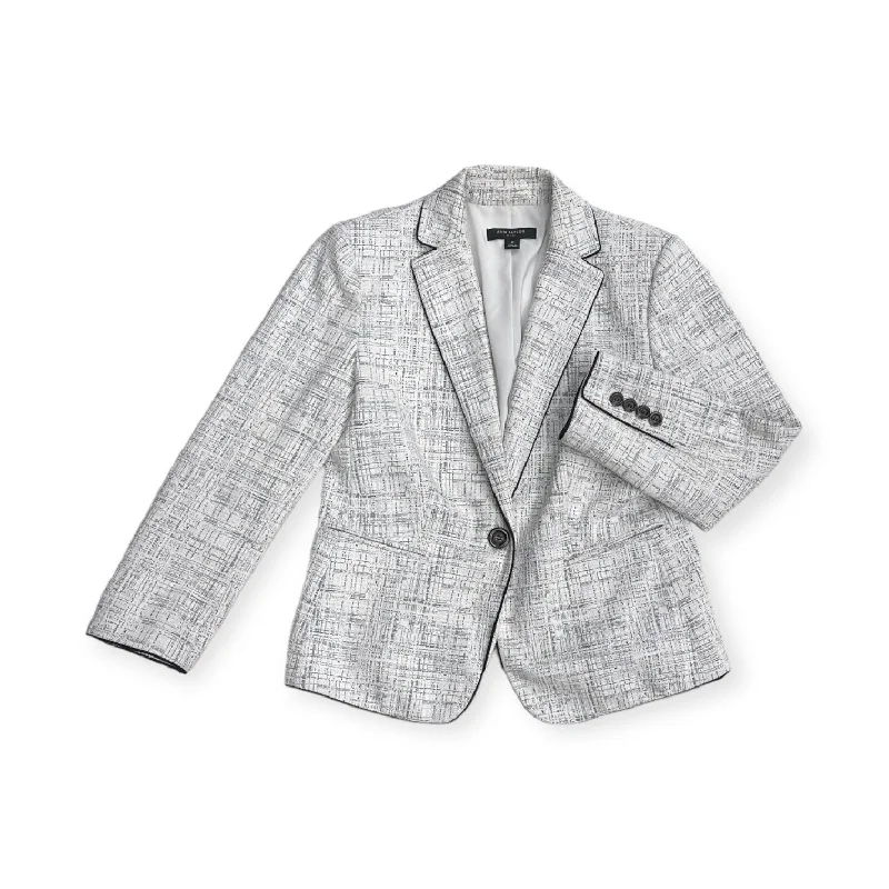 Blazer By Ann Taylor In White, Size: 4