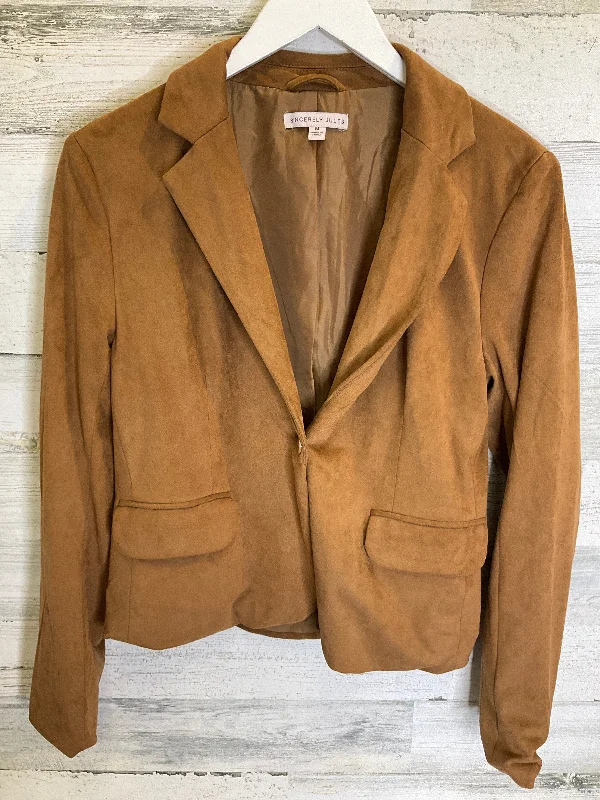 Blazer By Clothes Mentor In Brown, Size: M