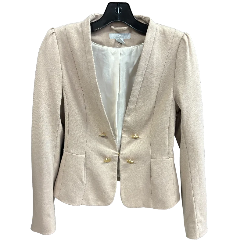 Blazer By H&m In Beige, Size: 8