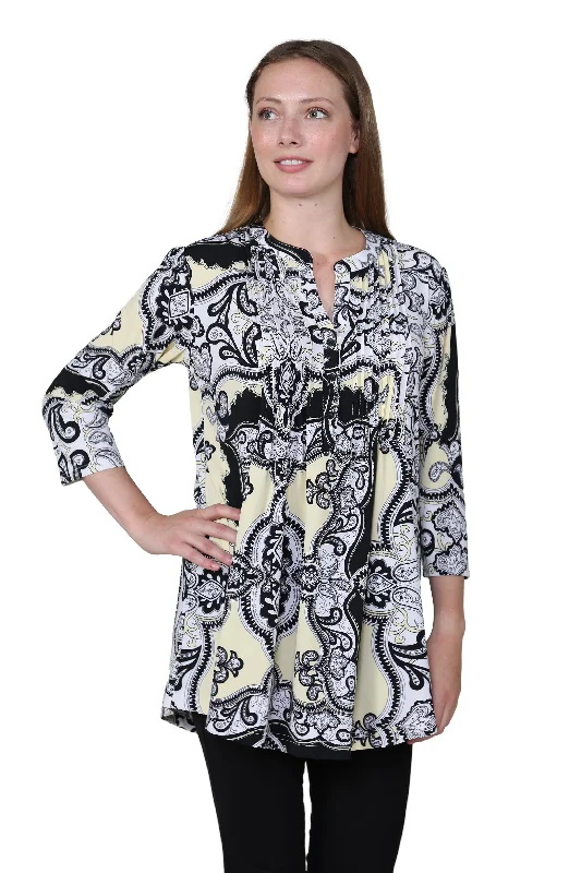 La Cera Park Paisley Print Tunic