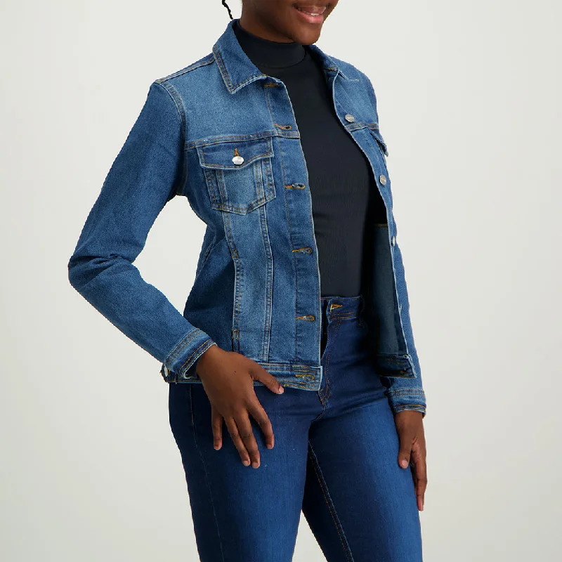 Ladies Stretch Denim Jacket