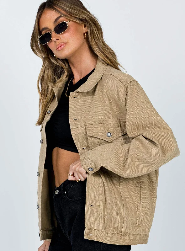 Western Denim Jacket Tan