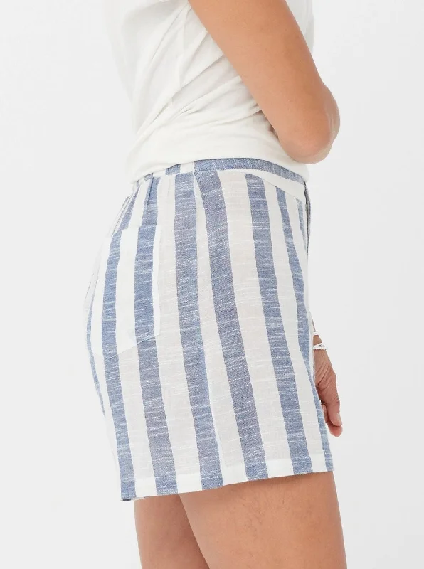 Women Shorts - Blue Stripe Bea Kaja