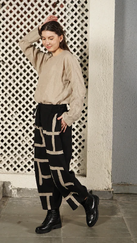 Benton Linen Blend Pants in Onyx