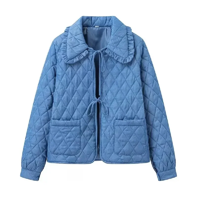 Classic Diamond Quilted Jacket for Women