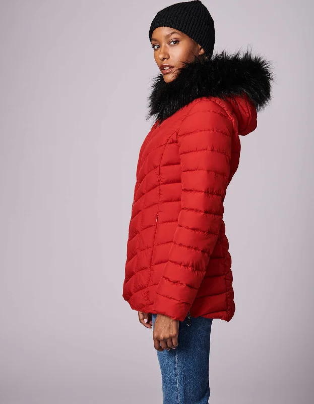 Denali Versatile Vegan Fur Puffer Jacket