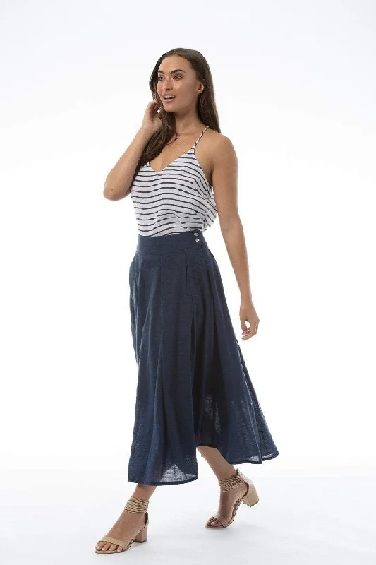 ELVA Skirt - Navy and Blush