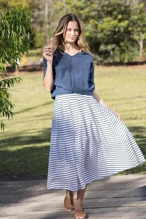 Elva Skirt - Stripe