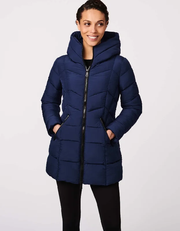 Fab Funnel Quilted Puffer Jacket