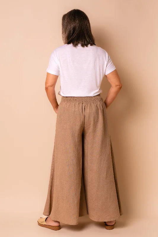 Hayden Linen Pants in Desert