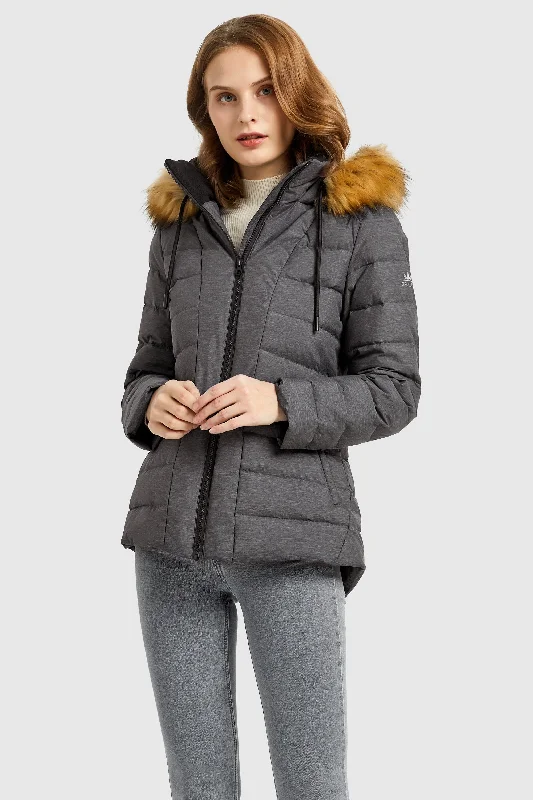 Inner Pocket Snap Puffer Jacket