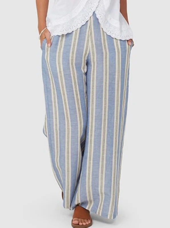 KLARA Pants | Blue Stripe