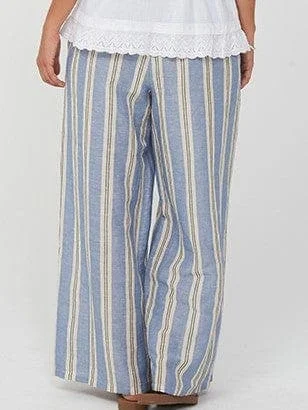 KLARA Pants | Blue Stripe