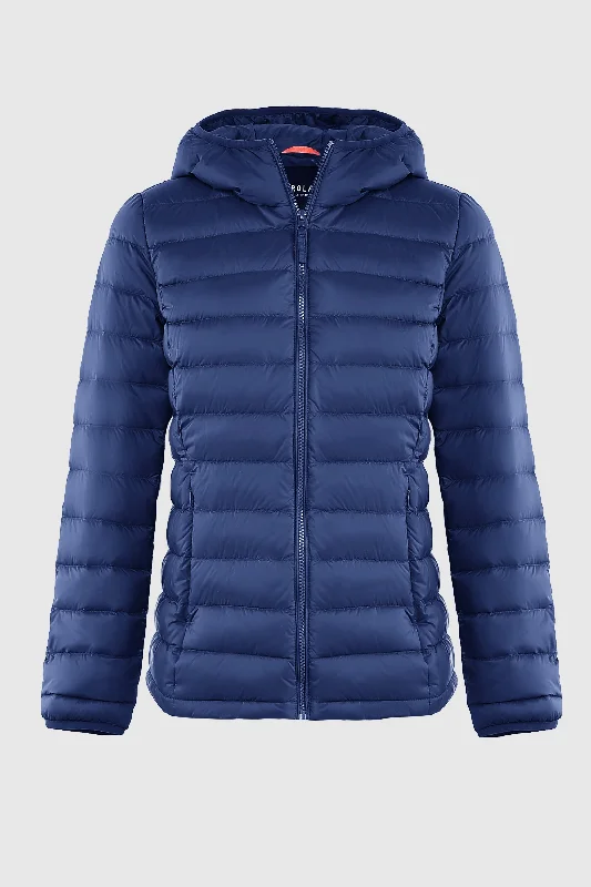 Lightweight Packable Down Jacket with Stand Collar