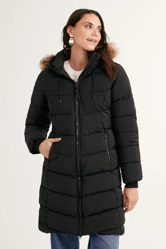 Manteau d'hiver long matelassé - Femme