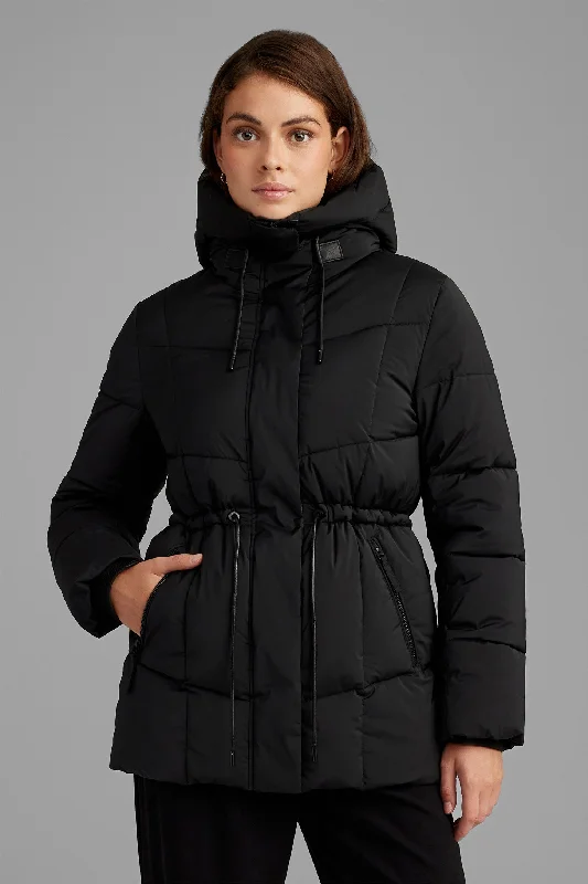 Manteau d'hiver matelassé à capuchon - Femme