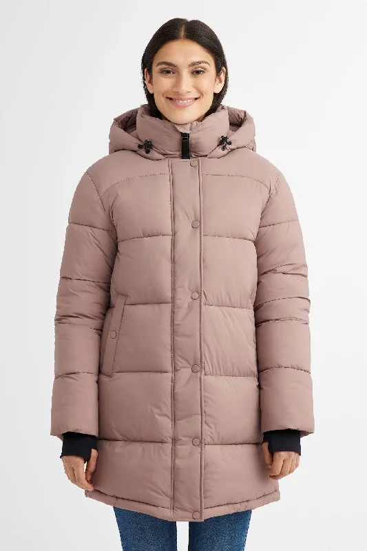 Manteau d'hiver ''Puffer'' mi-long en Ripstop - Femme