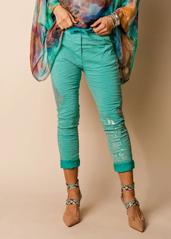 Oria Pant in Sea Green