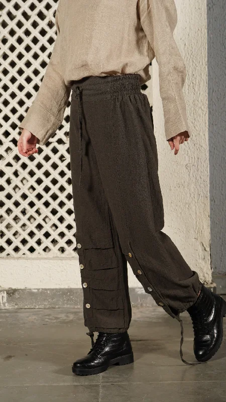 Polaris Linen Blend Pant in Khaki