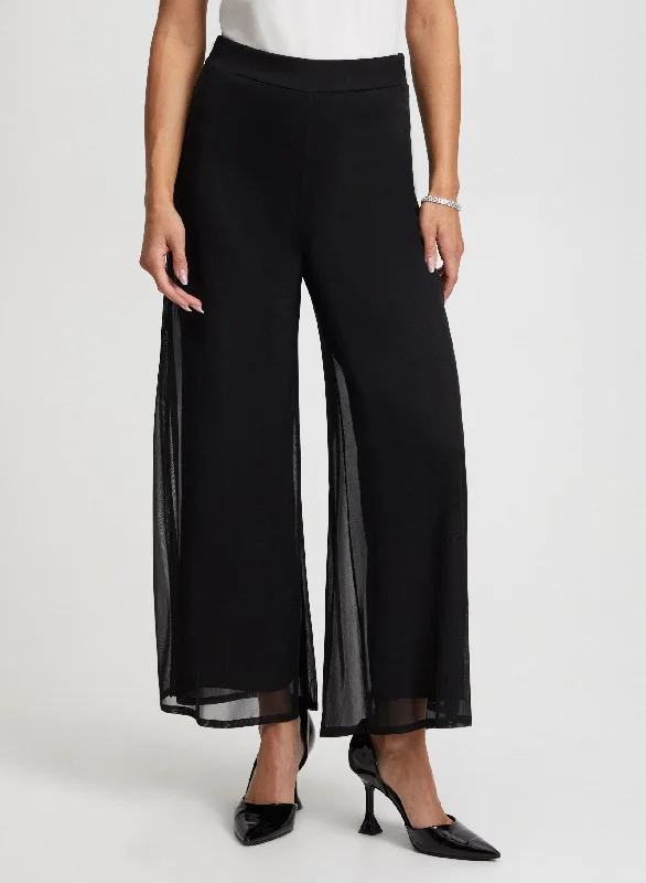 Pull-On Wide Leg Pants