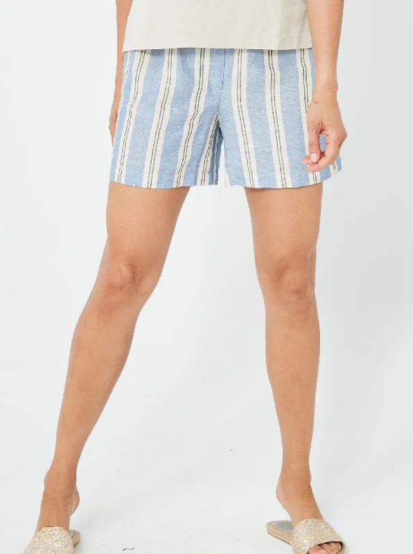 RITA Shorts | Blue Stripe