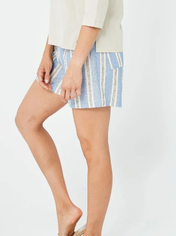 RITA Shorts | Blue Stripe