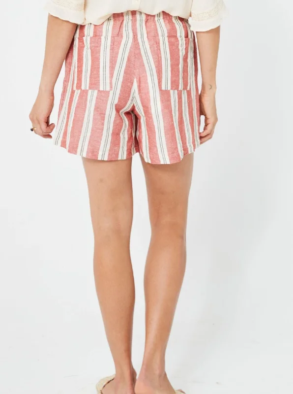 RITA Shorts | Red Stripe