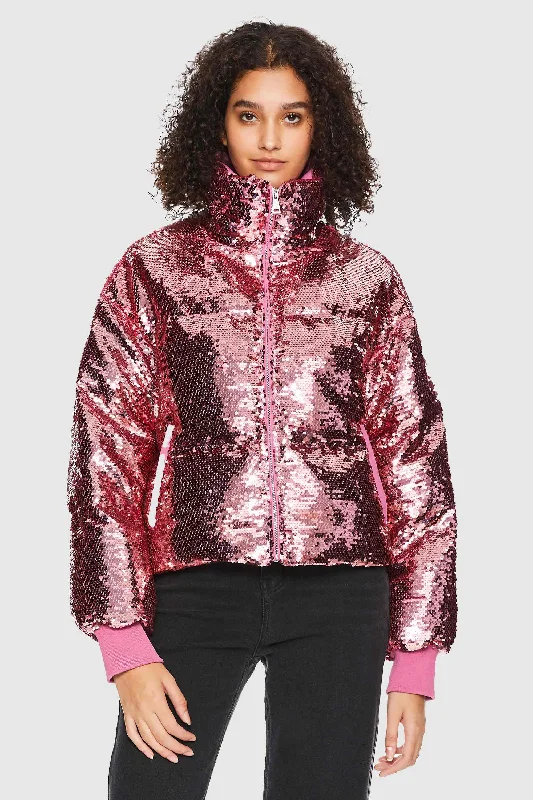 Puff-O O-Lab Shiny Sequin Stylish Glitter Jacket