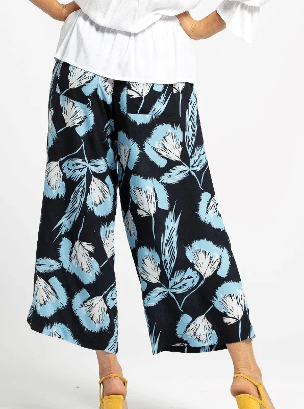 ZARIA Culottes - Navy Floral