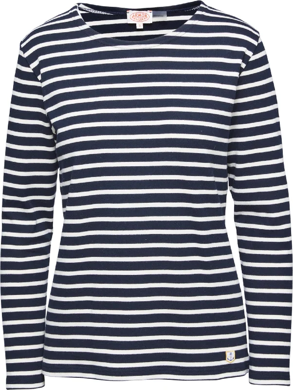 Interlock Long Sleeves Breton Striped Jersey - Women's|-|Marinière à manches longues Interlock - Femme