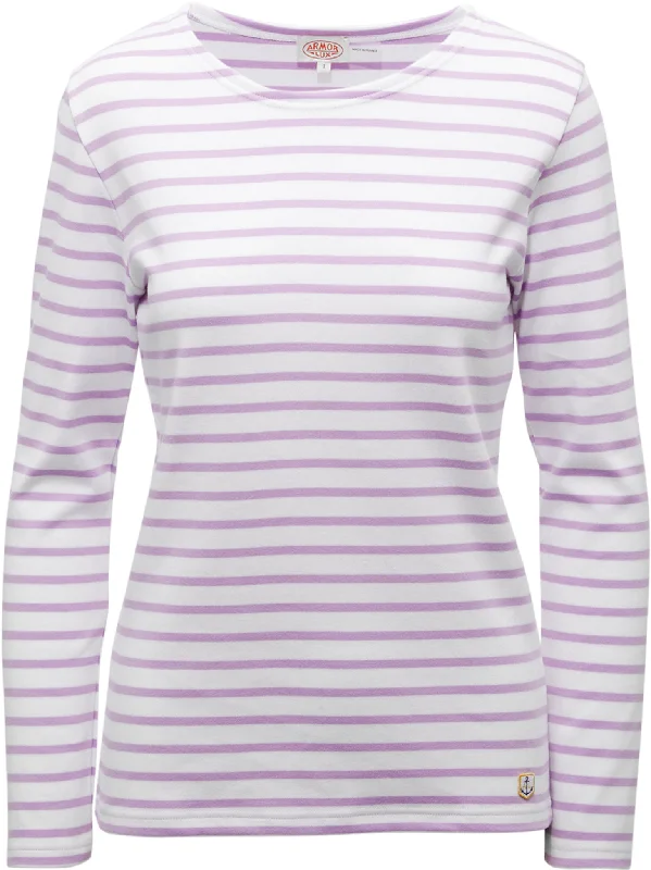 Interlock Long Sleeves Breton Striped Jersey - Women's|-|Marinière à manches longues Interlock - Femme