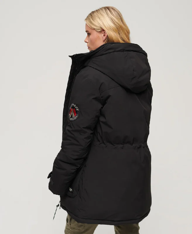 City Padded Parka Jacket | Black