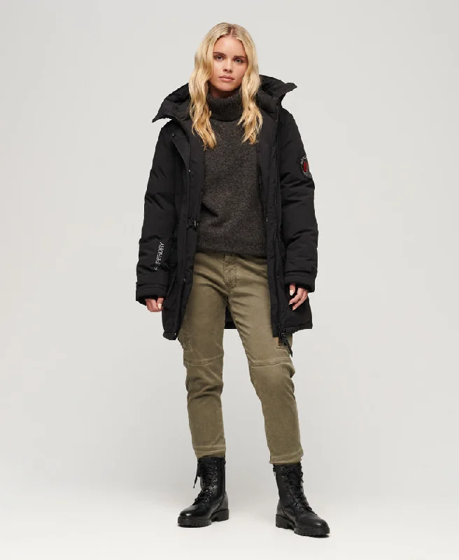 City Padded Parka Jacket | Black