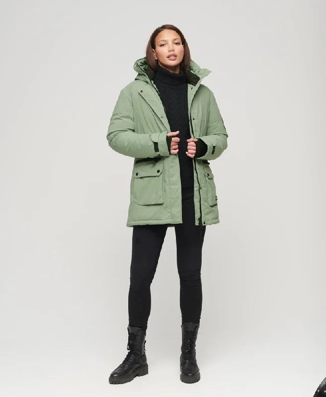 City Padded Parka Jacket | Desert Sage Green