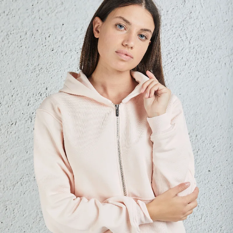 Hinnominate Felpa Con Zip Rosa Donna