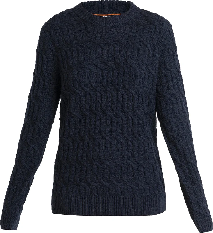 Merino Cable Knit Crewe Sweater - Women's|-|Chandail à col rond en tricot torsadé mérinos - Femme