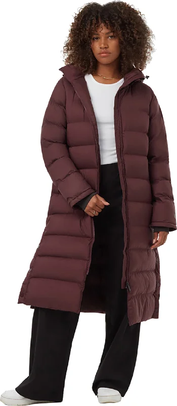 Long Puffer Hooded Jacket - Women's|-|Manteau à capuchon matelassé longue - Femme