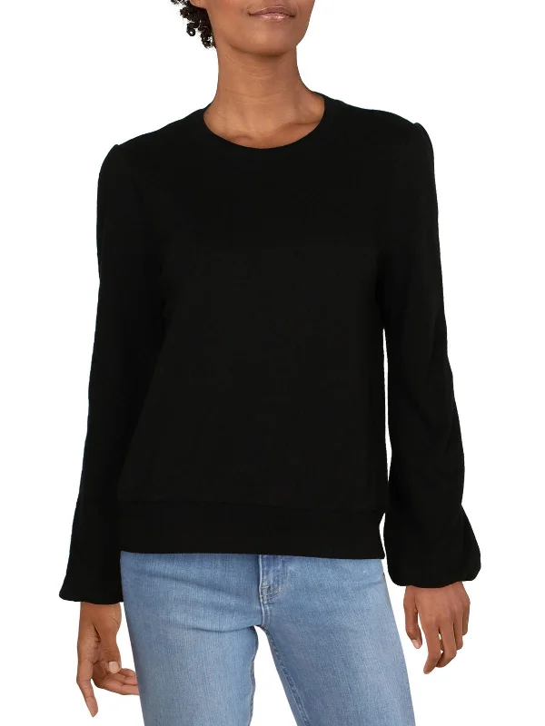 Womens Cotton Bishop Sleeve Sweatshirt