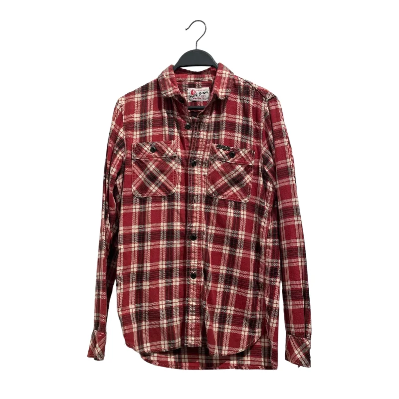 HYSTERIC GLAMOUR/LS Shirt/S/Red/Cotton/0231AH02/