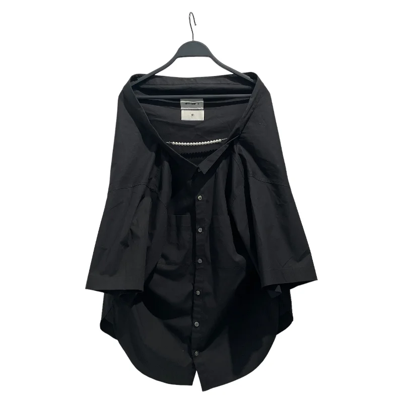 MIHARA YASUHIRO/SS Blouse/36/Cotton/BLK/