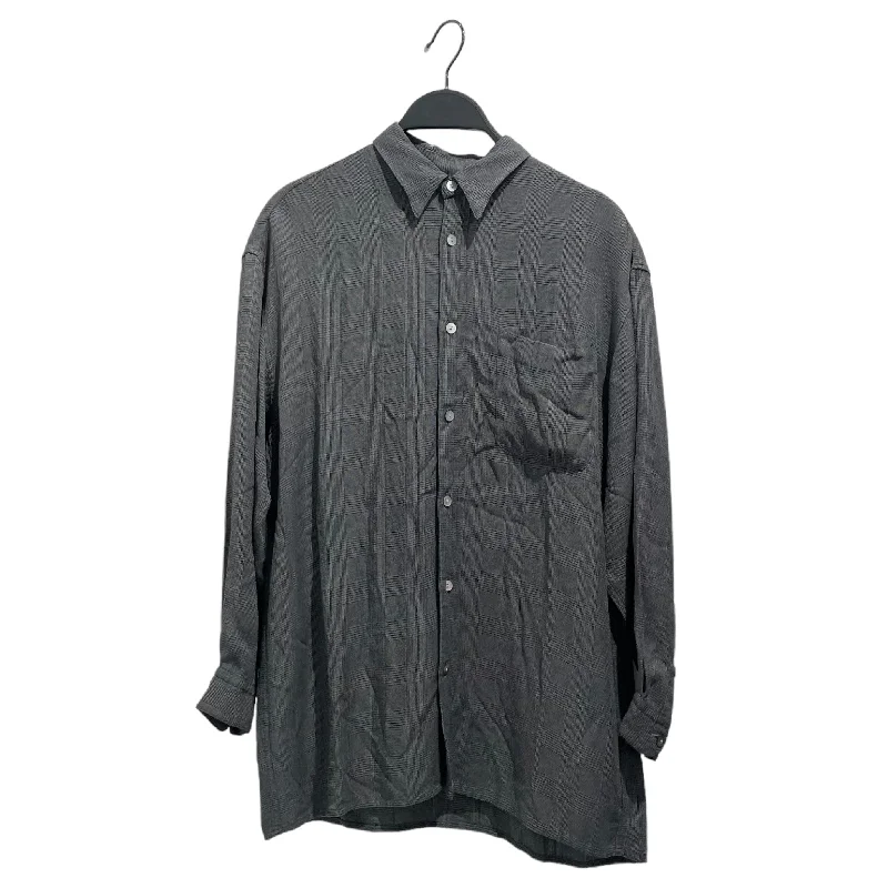 Jean Paul Gaultier/LS Shirt/Plaid/Cotton/GRY/plaid button up