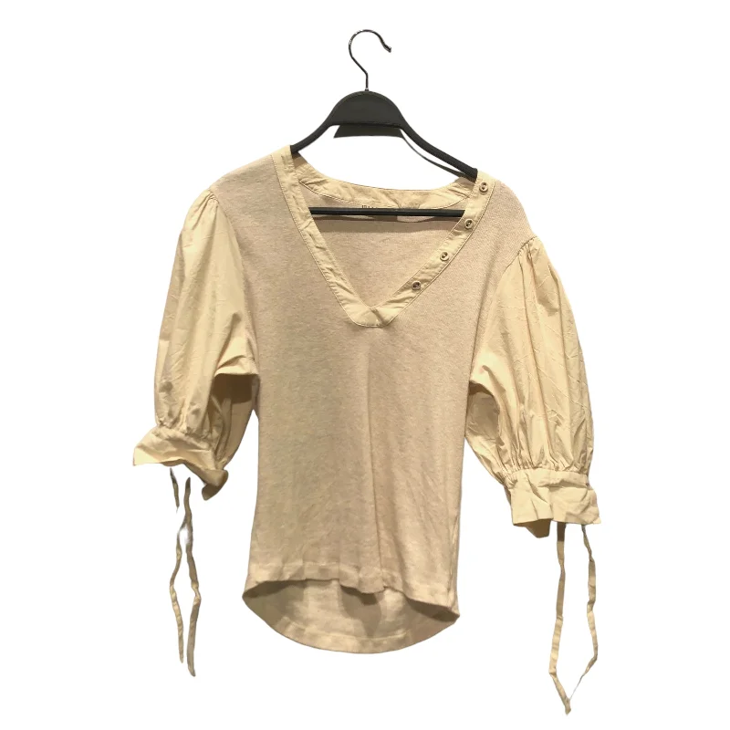 Ulla Johnson/Shirt/M/BEG/polyester sleeves cotton body