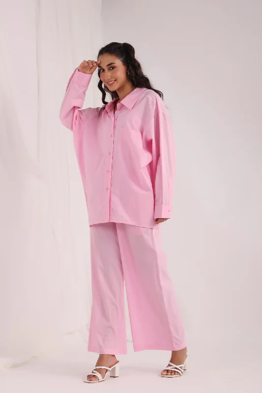 Symphony Pink Cotton Co-ord Set