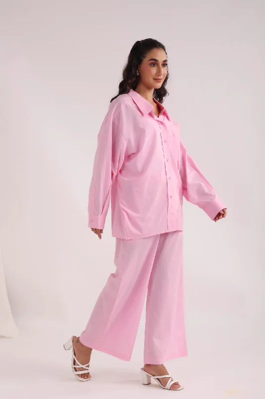 Symphony Pink Cotton Co-ord Set