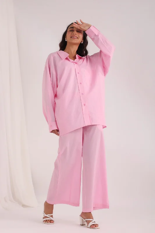 Symphony Pink Cotton Co-ord Set