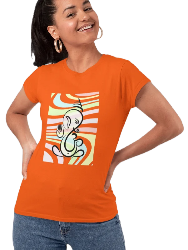 Ganesha T Shirt for Women D84