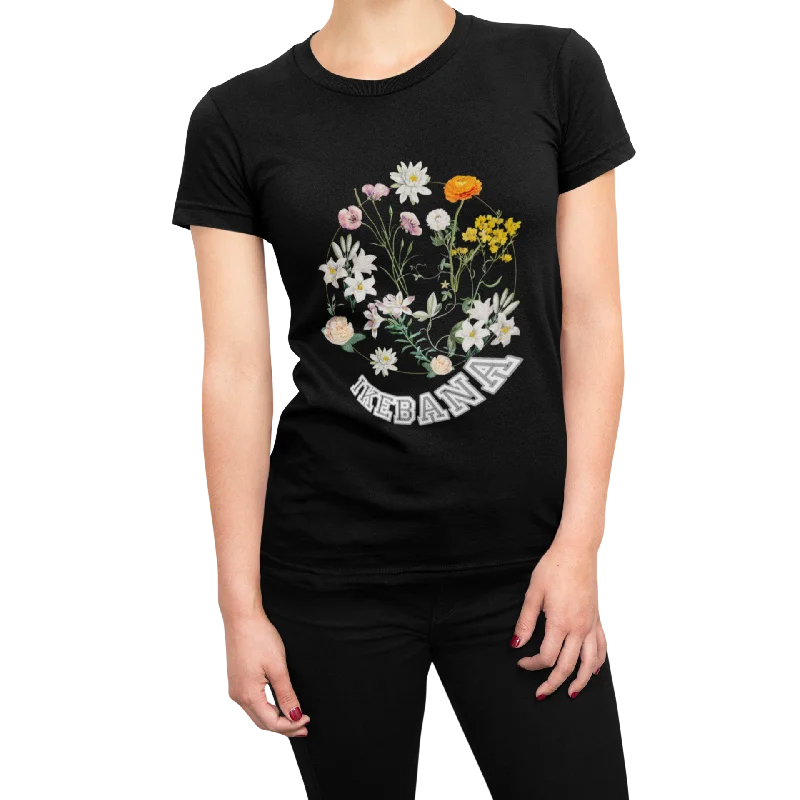 Floral Design T Shirt for Women D71