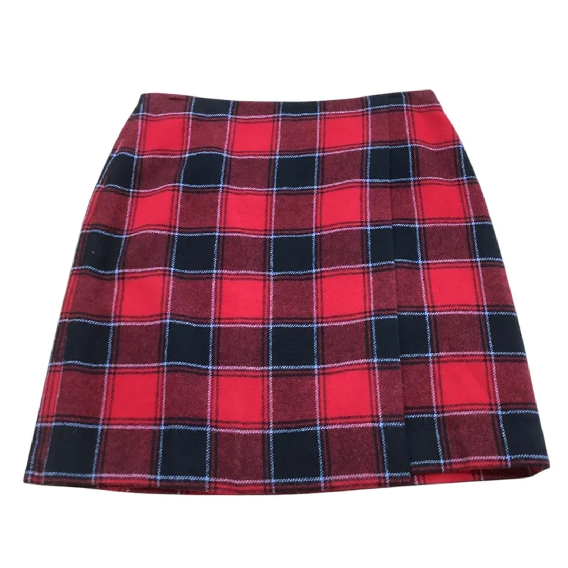 Skirt Midi By Talbots In Plaid Pattern, Size: 8