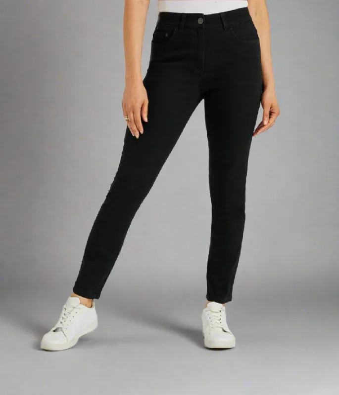 Black Susie Slim Leg Jean