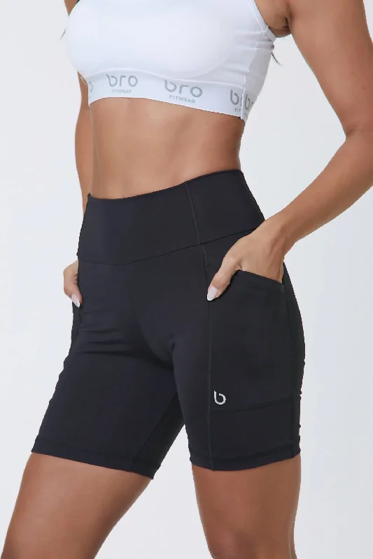 Montana 6" Biker Shorts In Black